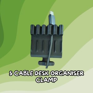 5 Cable Organiser Desk Clamp