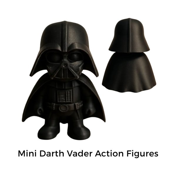 Mini Darth Vader Action Figure - Black