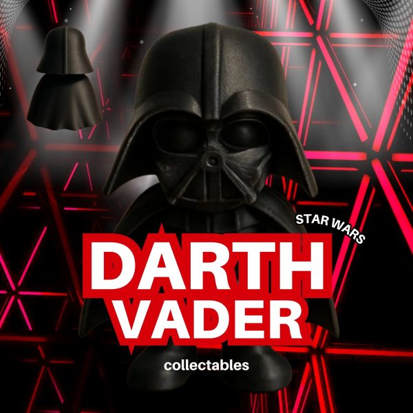 Mini Darth Vader Action Figure - Black