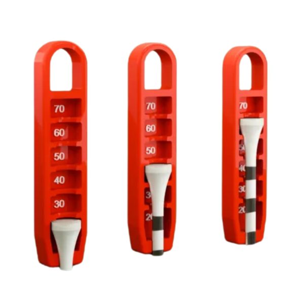 Professional Golf Tee Height Elevator – Red (Pack of 2)