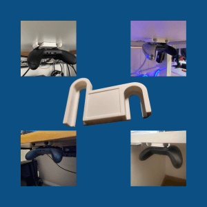 Xbox Controller Under Desk Holder – Stick-On - Pack 2